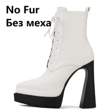 Load image into Gallery viewer, Women Ankle Boots High Heels Pointed Toe Genuine Leather