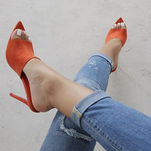 Load image into Gallery viewer, Woman Shoes Pointed Stiletto High Heel Slippers Sandals Rubber Sole - nevaehshalo