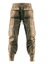 Load image into Gallery viewer, Spring and autumn new casual pants male Korean version of the trendy brand multi-bag overalls loose straight-leg pants outdoor running trousers - nevaehshalo