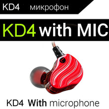 Load image into Gallery viewer, Earphones QKZ KD4 fone de ouvido Mini Dual Driver Original hybrid