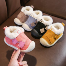 Load image into Gallery viewer, Infant Toddler Boots Winter Warm Plush Baby Girls Boys Snow Boots Outdoor Comfortable Soft Bottom Non-Slip Child Kids Shoes - nevaehshalo