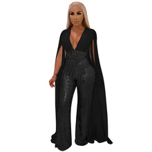 Load image into Gallery viewer, Sexy Sequin Evening Fashion Suit Long Solid Color Jumpsuit