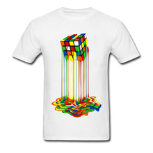Load image into Gallery viewer, Good Quality Cube T-Shirts Rainbow Abstraction Cube Sheldon Cooper T Shirt Tee Shirt Women Men - nevaehshalo