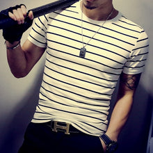 Load image into Gallery viewer, Men's T Shirt Casual Patchwork Short Sleeve Men T-Shirt Mens Clothing Casual Slim Fit Hip-Hop Top Tees 5XL - nevaehshalo