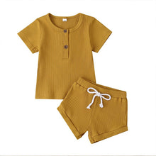 Load image into Gallery viewer, Boys and Girls Summer Clothes Tops+Shorts Outfits Sets - nevaehshalo