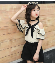 Load image into Gallery viewer, Two Pieces Set For Girls Summer Style Teenage Girl Hip Hop Clothing 4 6 8 10 12 14Years - nevaehshalo