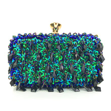 Load image into Gallery viewer, Double-Sided Bead Embroidery Sequin Bag Ladies Evening Bag