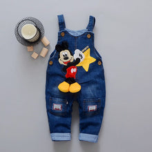 Load image into Gallery viewer, Cartoon Baby Boy Clothes Denim Pants Elastic Waist - nevaehshalo