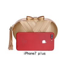 Load image into Gallery viewer, Bow Metal Women Day Clutches Tassel Luxurious Fashion Lady Evening Bags