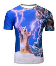 Load image into Gallery viewer, Print Short sleeved Tees Men Black And White Vertigo Hypnotic colorful Printing 3D T shirt - nevaehshalo