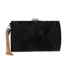 Load image into Gallery viewer, Bow Metal Women Day Clutches Tassel Luxurious Fashion Lady Evening Bags