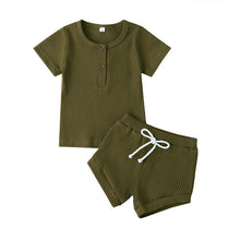 Load image into Gallery viewer, Boys and Girls Summer Clothes Tops+Shorts Outfits Sets - nevaehshalo