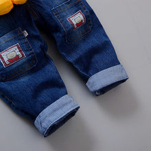 Load image into Gallery viewer, Cartoon Baby Boy Clothes Denim Pants Elastic Waist - nevaehshalo