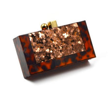 Load image into Gallery viewer, New Pearl texture shell acrylic splicing dinner bag chain Single Shoulder Messenger Bag - nevaehshalo