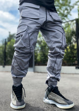 Load image into Gallery viewer, Spring and autumn new casual pants male Korean version of the trendy brand multi-bag overalls loose straight-leg pants outdoor running trousers - nevaehshalo