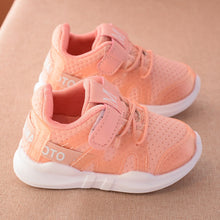 Load image into Gallery viewer, Autumn new fashionable net breathable pink leisure sports running shoes for girls white shoes for boys brand kids shoes - nevaehshalo