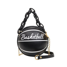 Load image into Gallery viewer, Personality leather pink basketball bag new ball purses women shoulder bags