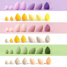 Load image into Gallery viewer, 7 PCS Makeup Sponges Beauty Egg Makeup Puff Wet Dry Dual Use Makeup Tool Set Cosmetic Puff - nevaehshalo