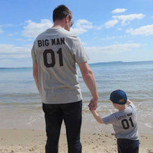 Load image into Gallery viewer, Family Look matching outfits father and son big litter man Dad baby summer fathers day clothing T-shirt for daddy and me clothes - nevaehshalo