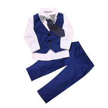 Load image into Gallery viewer, 4Pcs Boys Clothes Sets Summer Children Clothing Baby Boy Sport Suit T-shirt+Jeans Costume For Kids - nevaehshalo