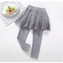 Load image into Gallery viewer, Cotton Girls Leggings Lace Princess Skirt-pants