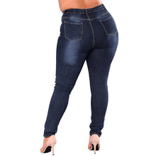 Load image into Gallery viewer, High Waist Jeans Femme Women 5XL 6XL 7XL Plus Size Leggings Blue Denim Skinny - nevaehshalo