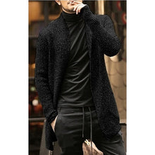 Load image into Gallery viewer, Mens Long Sweater Jacket Casual Slim Fit Trench