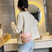 Load image into Gallery viewer, Personality leather pink basketball bag new ball purses women shoulder bags