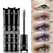 Load image into Gallery viewer, Professional Makeup Mascara Waterproof Quick-drying Eyelash Curling Lengthening Makeup Eyelashes Blue Purple Color Mascara - nevaehshalo