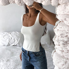 Load image into Gallery viewer, Summer New Women's Fashion Suspenders Slim Slit Solid Color Vest - nevaehshalo