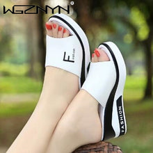Load image into Gallery viewer, Summer Outdoor Women Wedges Slippers Slip-On Shoes