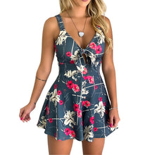 Load image into Gallery viewer, women clothing V-neck Shorts Short Sleeve romper - nevaehshalo