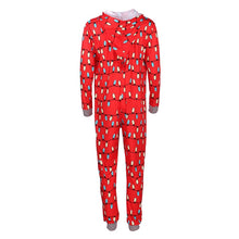Load image into Gallery viewer, Christmas Pajamas Onesis Matching String Lights Pattern Zipper Hood for Family