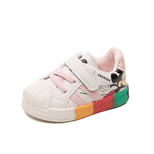 Load image into Gallery viewer, Disney autumn new baby shoes boys sneaker white shoes children girls rainbow bottom baby soft bottom casual shoes - nevaehshalo
