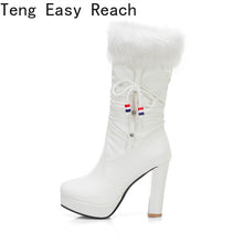 Load image into Gallery viewer, Fashion Female Thick bottom Knee-length boots