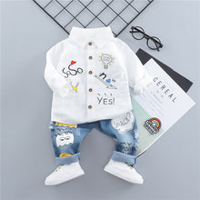 Load image into Gallery viewer, Boys & Girls Casual Clothes Set shirt Denim pants. - nevaehshalo