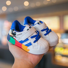 Load image into Gallery viewer, Disney autumn new baby shoes boys sneaker white shoes children girls rainbow bottom baby soft bottom casual shoes - nevaehshalo