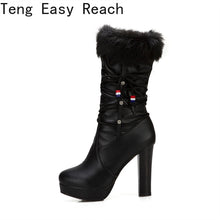 Load image into Gallery viewer, Fashion Female Thick bottom Knee-length boots