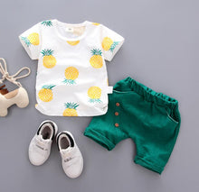 Load image into Gallery viewer, New Cotton Boys Sports Hooded Tops Pants 2pcs Sets