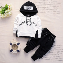 Load image into Gallery viewer, New Cotton Boys Sports Hooded Tops Pants 2pcs Sets