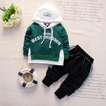 Load image into Gallery viewer, New Cotton Boys Sports Hooded Tops Pants 2pcs Sets