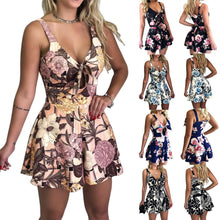Load image into Gallery viewer, women clothing V-neck Shorts Short Sleeve romper - nevaehshalo