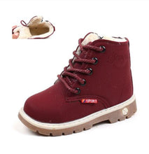 Load image into Gallery viewer, Children Casual Shoes Autumn Winter Martin Boots Boys Shoes Fashion Leather Soft Antislip Girls Boots 21-30 Sport Running Shoes - nevaehshalo