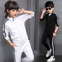 Load image into Gallery viewer, Girls + Boys Long-sleeved Teenage Jacket+Pants 2pcs Sets