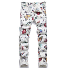 Load image into Gallery viewer, Men Colored Jeans Spring Alphabet Digital Printing Pants