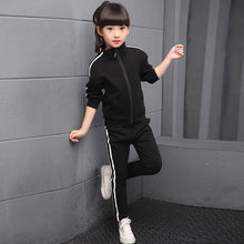 Load image into Gallery viewer, Girls + Boys Long-sleeved Teenage Jacket+Pants 2pcs Sets
