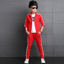 Load image into Gallery viewer, Girls + Boys Long-sleeved Teenage Jacket+Pants 2pcs Sets