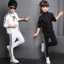 Load image into Gallery viewer, Girls + Boys Long-sleeved Teenage Jacket+Pants 2pcs Sets