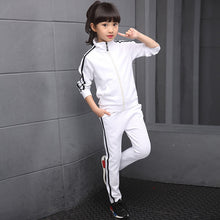 Load image into Gallery viewer, Girls + Boys Long-sleeved Teenage Jacket+Pants 2pcs Sets