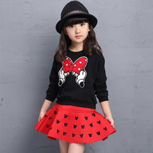 Load image into Gallery viewer, Toddler Girls Clothing Sets Back To School Outfit Girls Skirt Set Spring Autumn Winter tracksuit for 4 5 6 7 8 9 10 11 12 Years - nevaehshalo